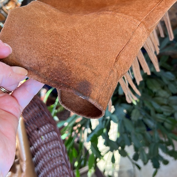 Leather Gallery Vintage 💯 Leather FringedCowboy Jacket Sz Small Men’s Authentic - Picture 6 of 16